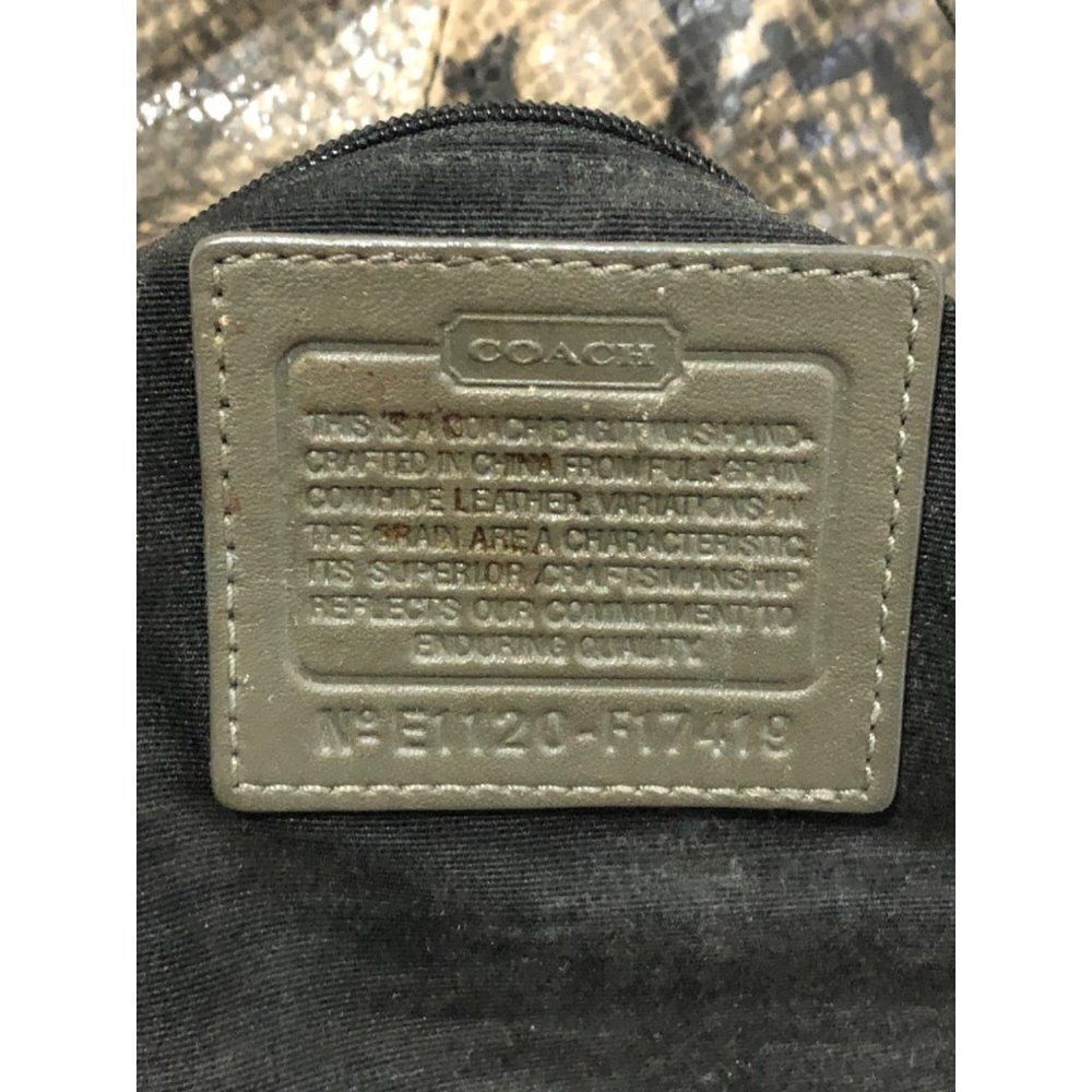 Coach Soho Lynn Python Embossed 3 Compartments Snakeskin Hobo Purse E1120 F17419 - Picture 7 of 7